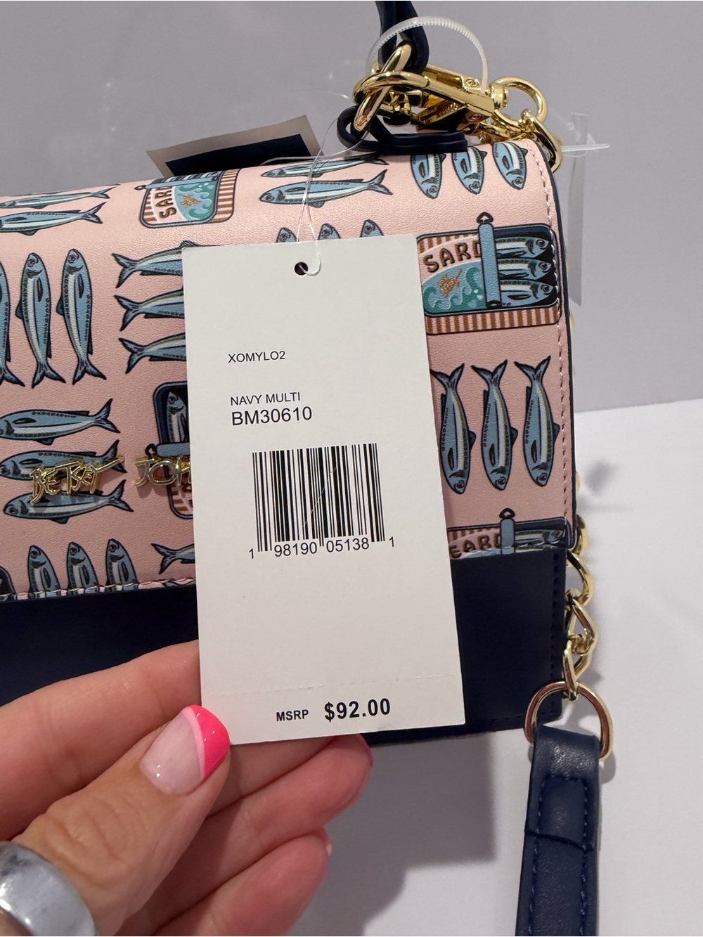 Betsey Johnson Sardine Print Novelty Top Handle Crossbody
Bag NWT - Picture 4 of 7